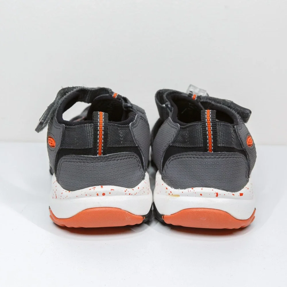 KEEN Newport Neo H2 Sandals Gray Orange Washable Water‎ Hiking Unisex Kids Sz 3